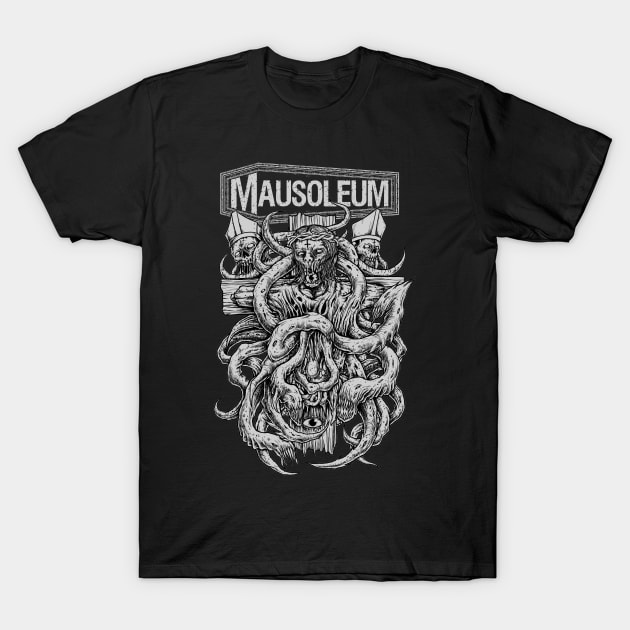 MAUSOLEUM - Absolution Living Dead T-Shirt T-Shirt by TheZombieCult of MAUSOLEUM